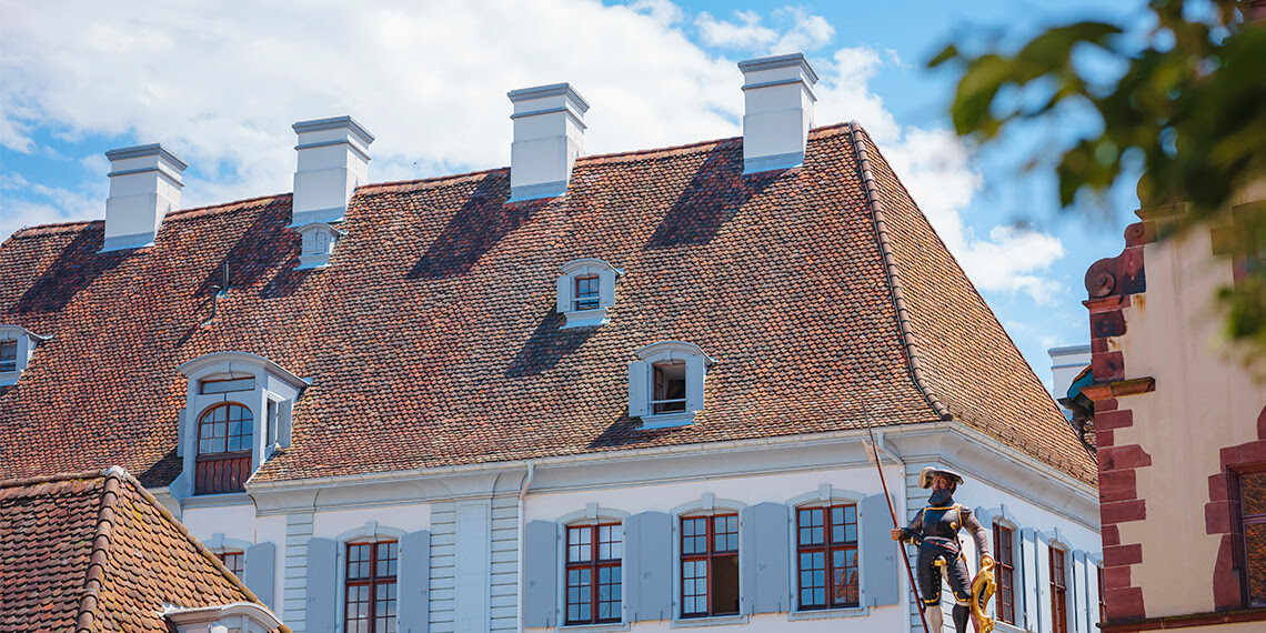Luxury Apartment Building Roof Maintenance photo